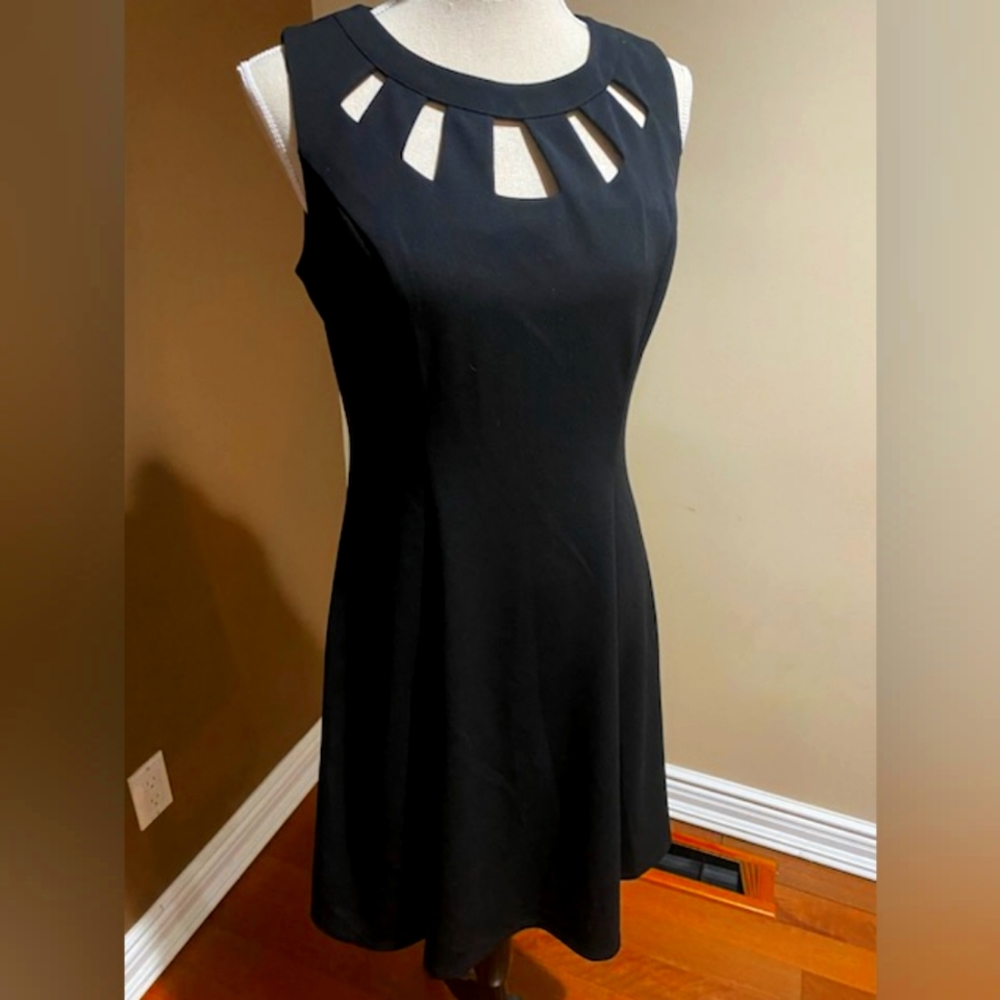 ALYX Sleeveless Fit & Flair Black Dress